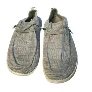 Hey Dude WALLY light grey Round Toe Slip On Casual Comfort Shoes Men 11